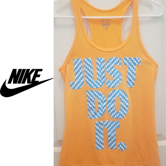 Nike Tops - 3/$25 🥂 Vibrant Orange Nike Just Do It Tank